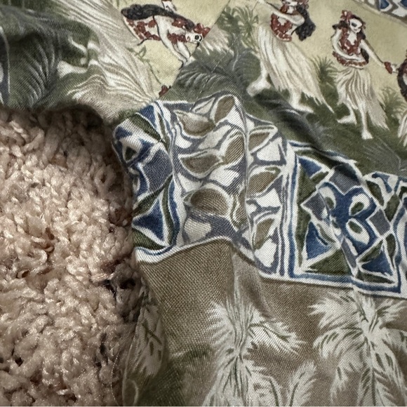 Vintage Campia Moda Tan Button Up Hawaiian Shirt Short Sleeve Men’s Size 2X - Picture 10 of 16